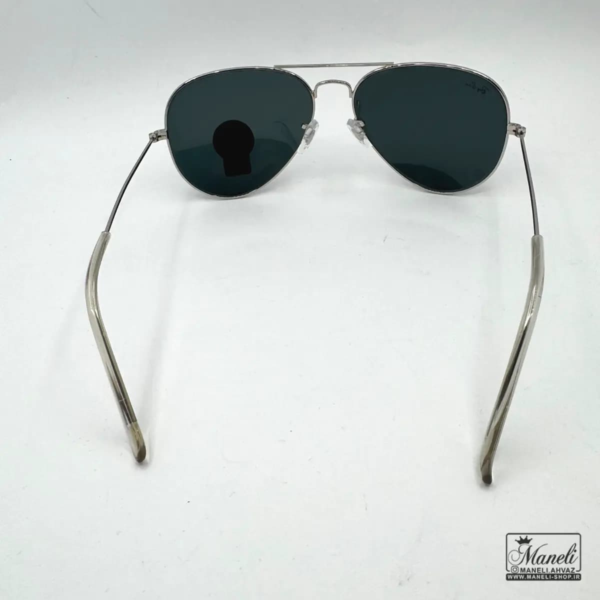 عینک ری بن RAY BAN مردانه شیشه مشکی فریم نقره ای — تصویر ۴