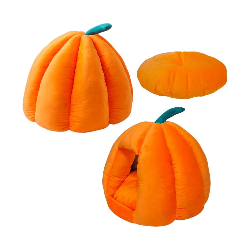 🎃 کلبه طرح کدو مدل زرنگ – جای خواب و بازی شاد برای گربهها 😻