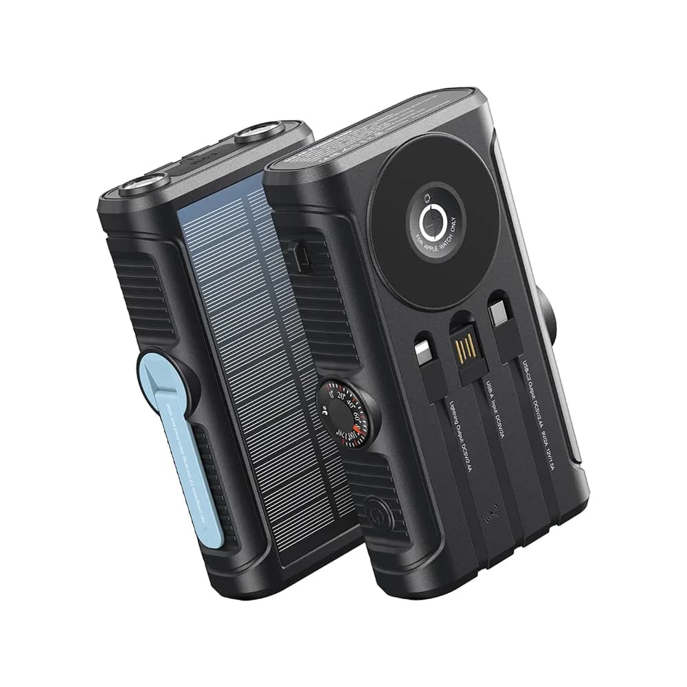 پاور بانک خورشیدی 20000mAh پاورولوژی مدل PPBCHAW53BK