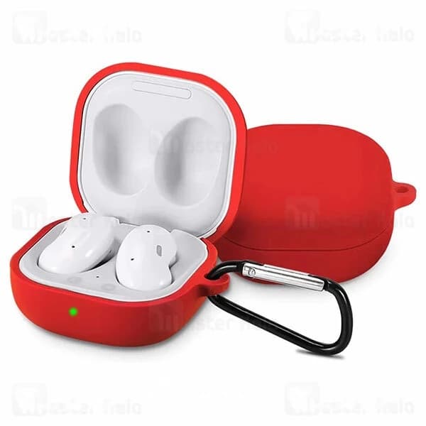 کاور محافظ سیلیکونی هندزفری سامسونگ Samsung Galaxy Buds 2 / Buds Pro / Buds Live دارای قلاب آویز — تصویر ۵