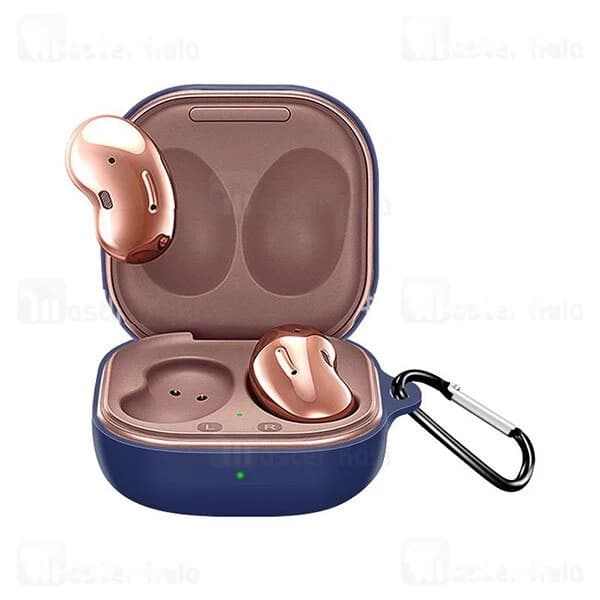 کاور محافظ سیلیکونی هندزفری سامسونگ Samsung Galaxy Buds 2 / Buds Pro / Buds Live دارای قلاب آویز — تصویر ۷