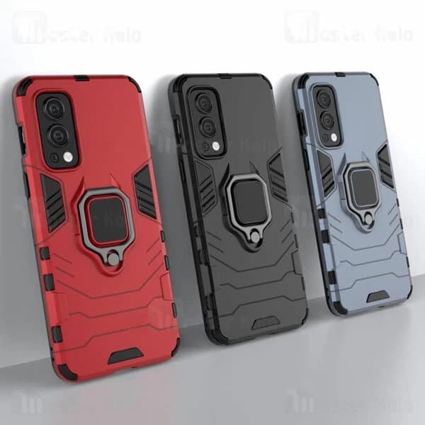 گارد ضد ضربه انگشتی وان پلاس OnePlus Nord 2 5G Black Panther KEYSION ShockProof Armor Ring — تصویر ۲
