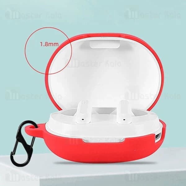 کاور محافظ سیلیکونی هندزفری هایلو Xiaomi Haylou GT7 دارای قلاب آویز — تصویر ۳