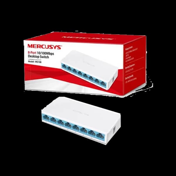 سویچ 8 پورت مرکوسیس MS108 10/100