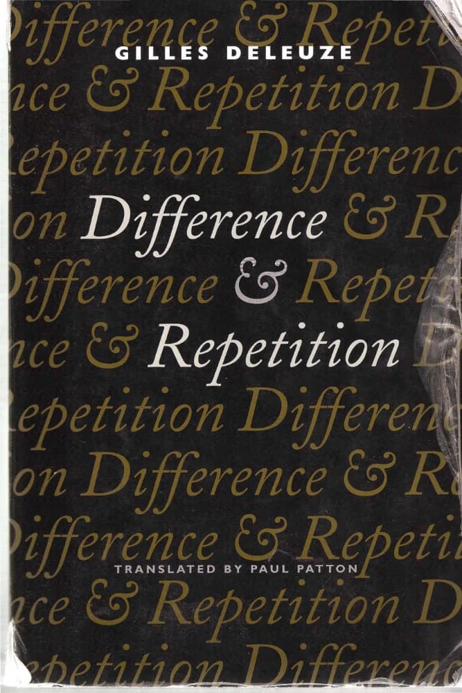 کتاب Difference and Repetition (تفاوت و تکرار) اثر Gilles Deleuze نسخه انگلیسی PDF