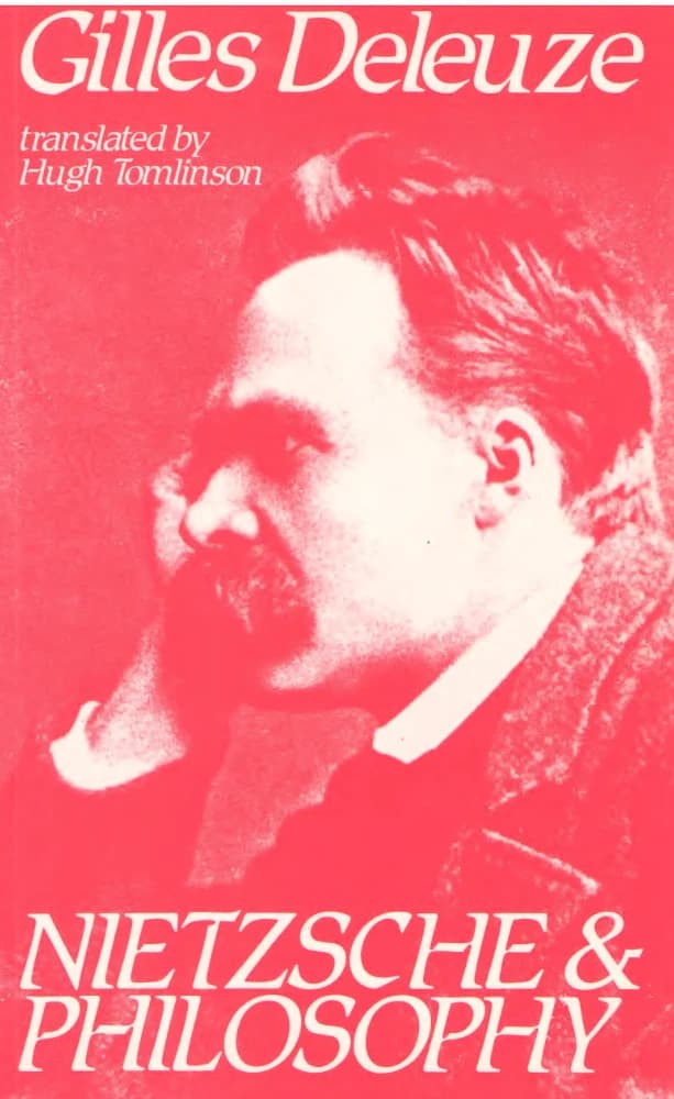 کتاب Nietzsche and Philosophy (نیچه و فلسفه) اثر Gilles Deleuze نسخه انگلیسی PDF