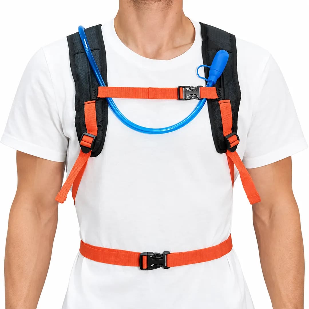 کوله پشتی کمل بگ مدل KTM WHITE ORANGE — تصویر ۳