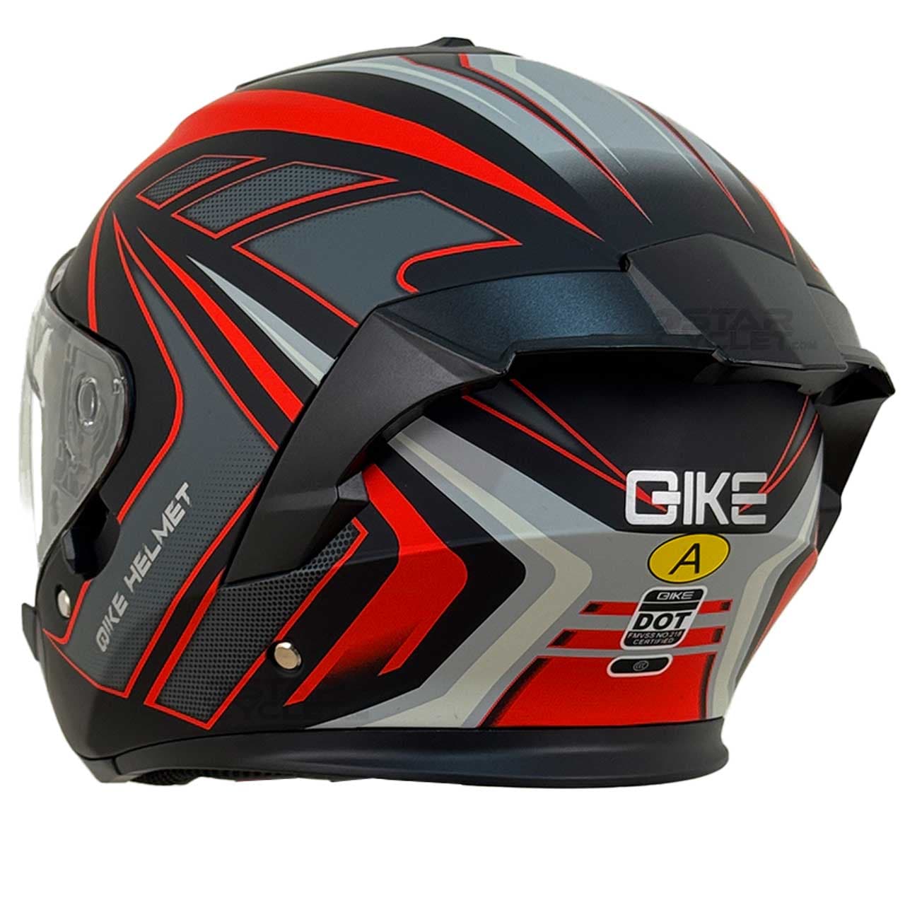 کلاه کاسکت بدون فک QIKE مدل FLASH RED — تصویر ۳