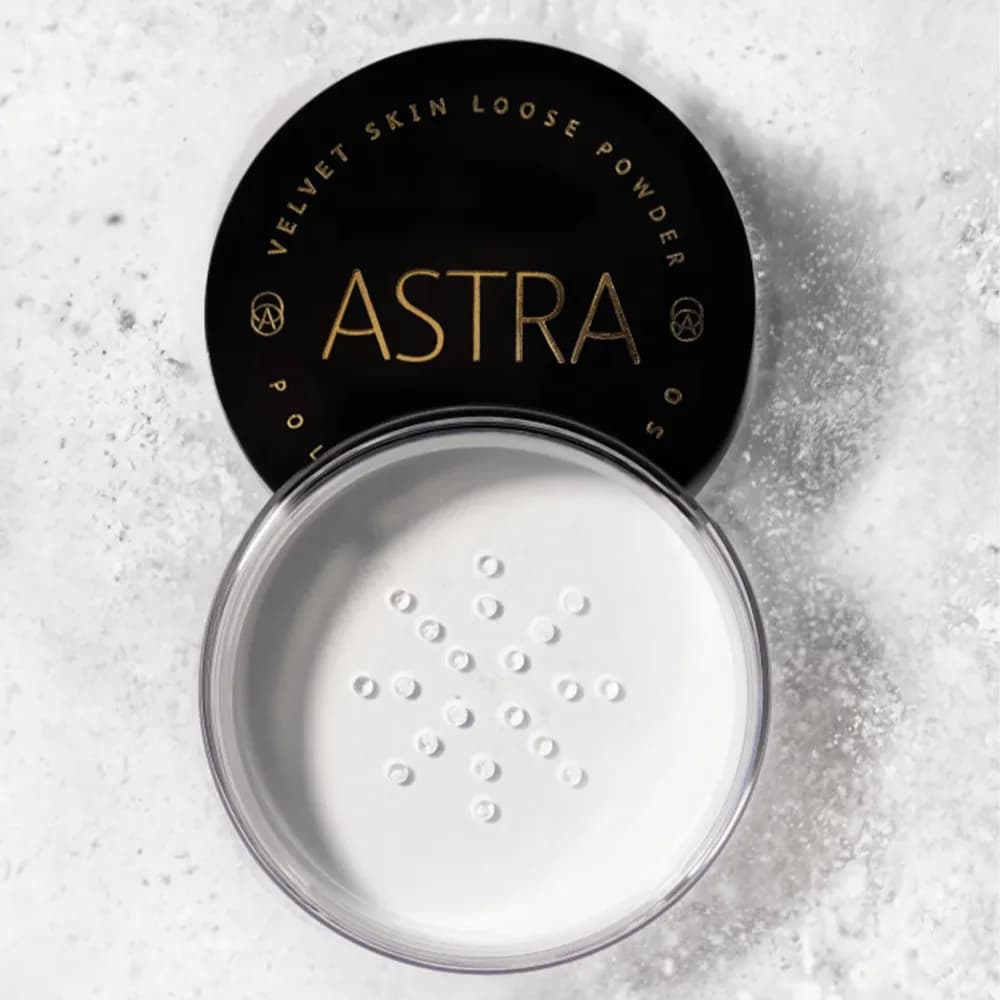 پودر فیکس آسترا Astra مدل ولوت Velvet Skin Loose Powder Cipria In Polvere اورجینال — تصویر ۲