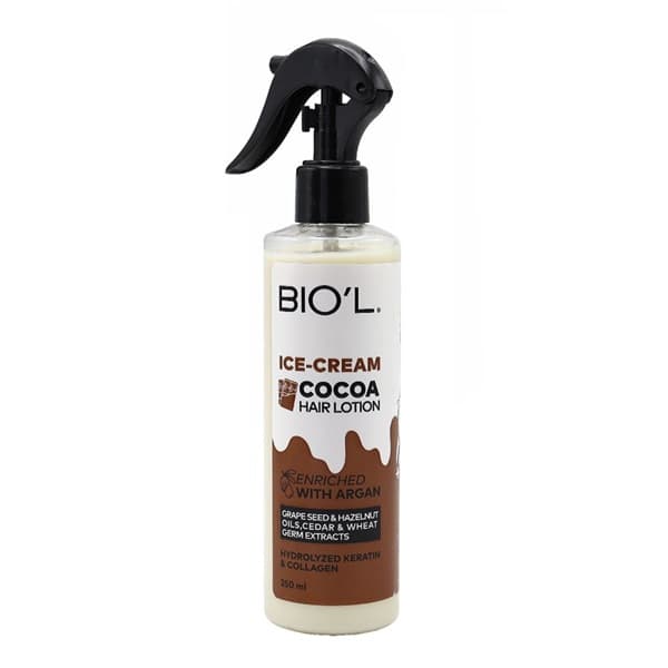 لوسیون مناسب موهای رنگ شده بدون آبکشی بستنی شکلاتی بیول ۲۵۰ میلی لیتر | Biol Cocoa Ice Cream Hair Lotion 250ml