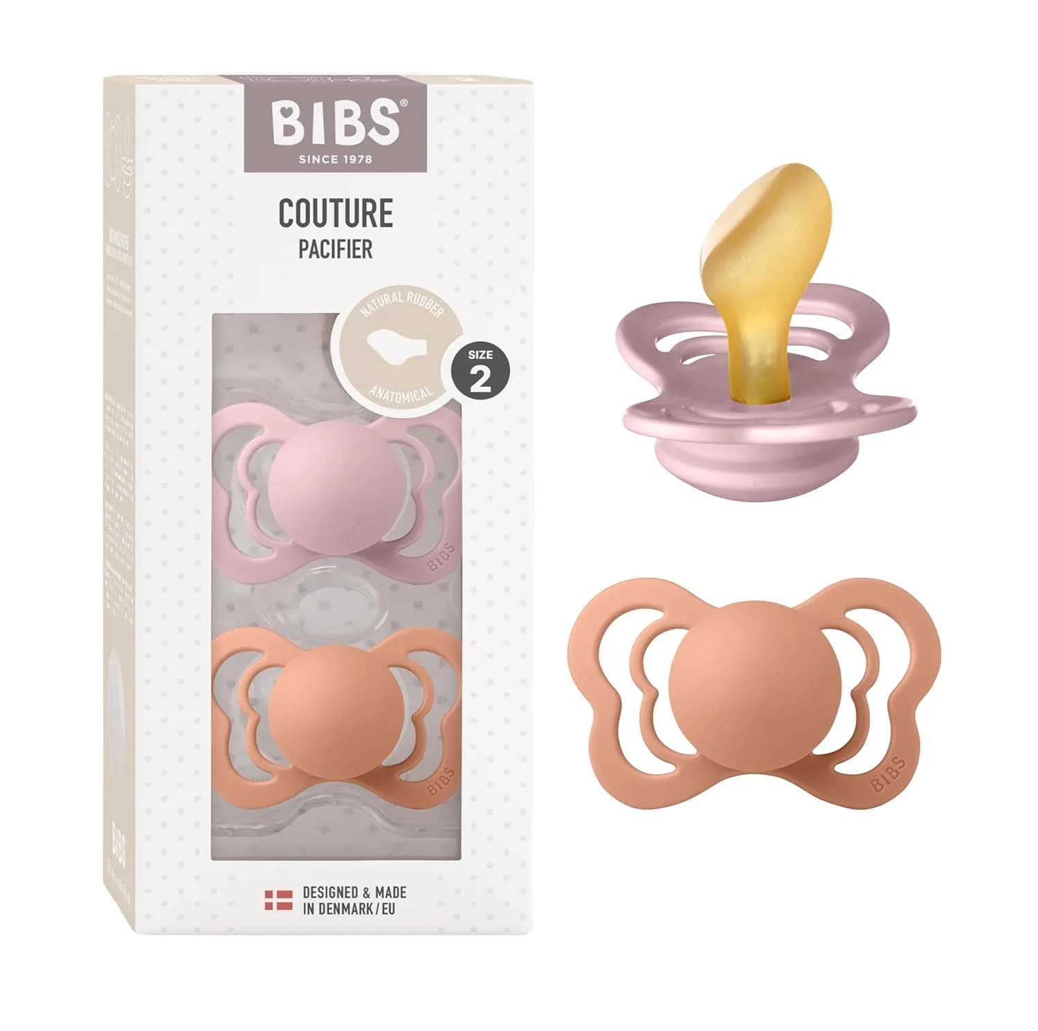 پستانک ارتودنسی بیبس مدل couture latex کد 1810316 مناسب +6 ماه — تصویر ۲