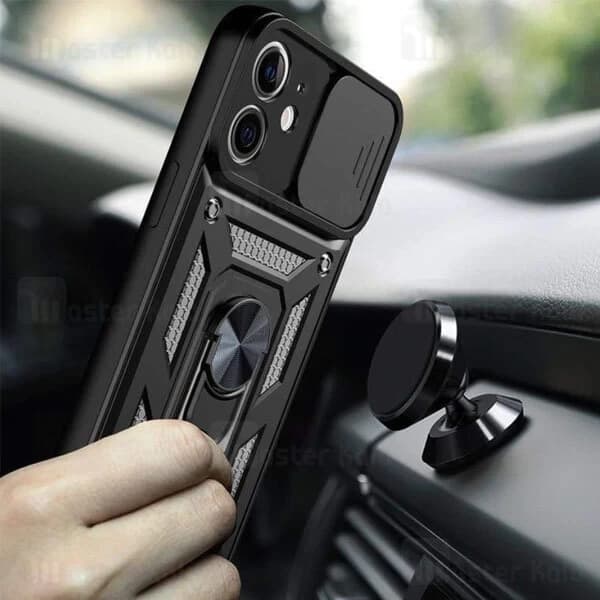 گارد محافظ ضد ضربه انگشتی آیفون Apple iPhone 12 SHUNIJA Armor Case دارای محافظ دوربین — تصویر ۲
