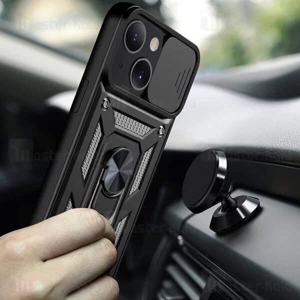 گارد محافظ ضد ضربه انگشتی آیفون Apple iPhone 13 SHUNIJA Armor Case دارای محافظ دوربین — تصویر ۴