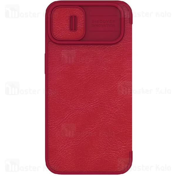 کیف چرمی نیلکین آیفون Apple iPhone 14 Plus Nillkin Qin Pro Leather Case دارای محافظ دوربین — تصویر ۷