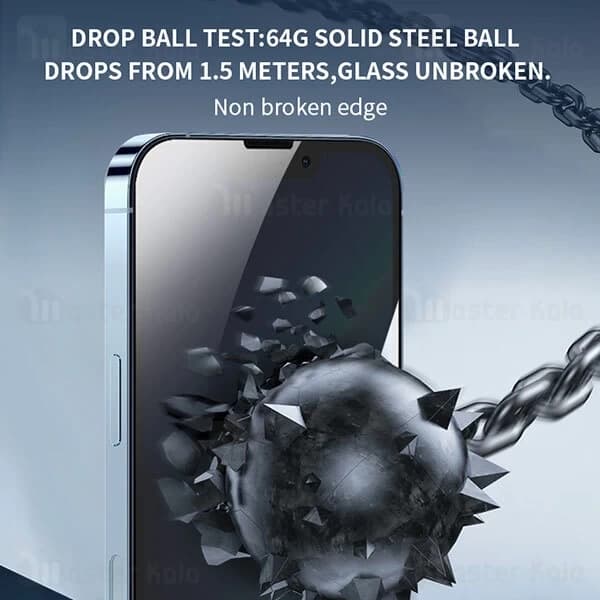 گلس تمام صفحه تمام چسب آیفون Apple iPhone 14 Pro SG Stronger Glass — تصویر ۴