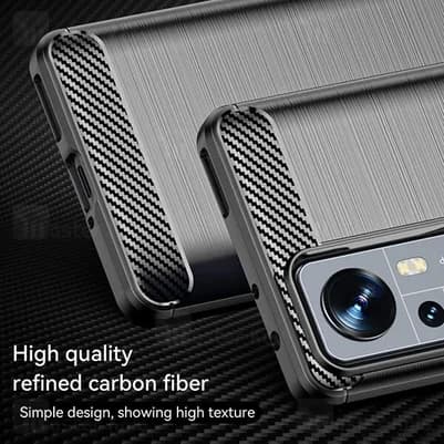 قاب فیبر کربنی شیائومی Xiaomi 12 / 12X / 12S Rugged Armor Fiber Carbon — تصویر ۳