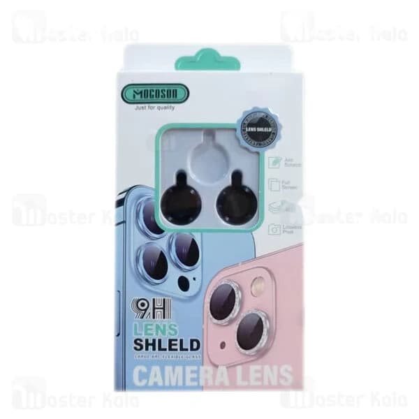 پک 2تایی محافظ لنز فلزی دوربین آیفون Apple iPhone 14 / iPhone 14 Plus Mocoson Lens Shield — تصویر ۸