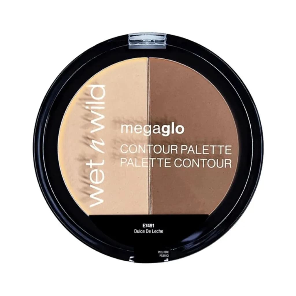 پالت کانتور صورت وت اند وایلد مدل MegaGlo Contouring Palette رنگ Dulce De Leche