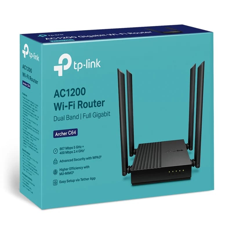 روتر TP-Link مدل Archer C64 AC1200 Gigabit — تصویر ۴
