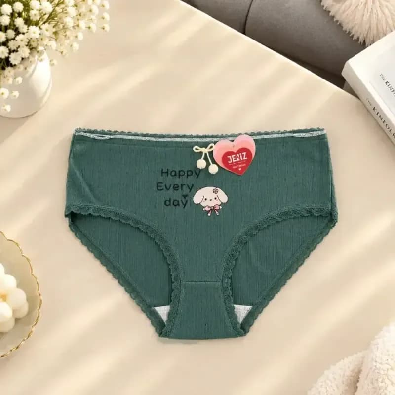 شورت عروسکی وارداتی تمام نخ ضد حساسیت طرح دخترونه سایز 36 تا 40 — تصویر ۴