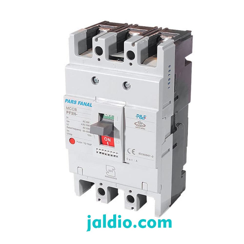 کلید اتوماتیک فیکس 32 آمپر قدرت قطع 35 کیلو پارس فانال قدرت قطع 35 کد PF3N 160-32A fix N