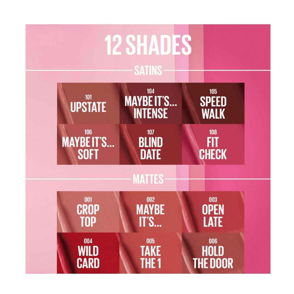 رژلب جامد مات سرمی میبلین maybelline — تصویر ۳