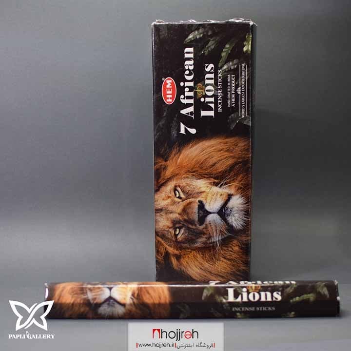 عود هم HEM مدل هفت شیر آفریقایی ۷ African Lions کد P16