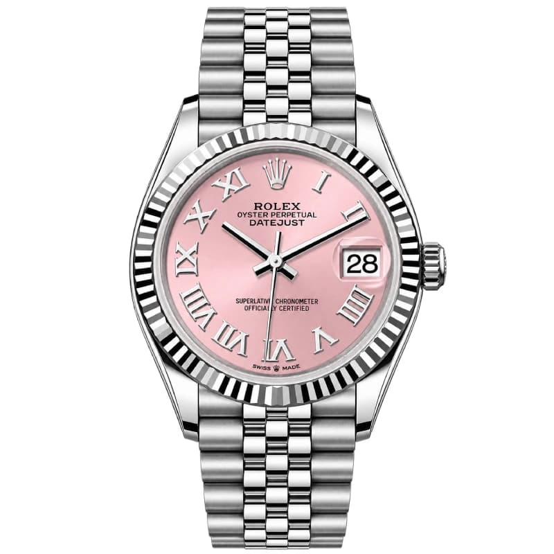 رولکس Datejust 36 صورتی رومی نگیندار | رفرنس M126234-0065 — تصویر ۲