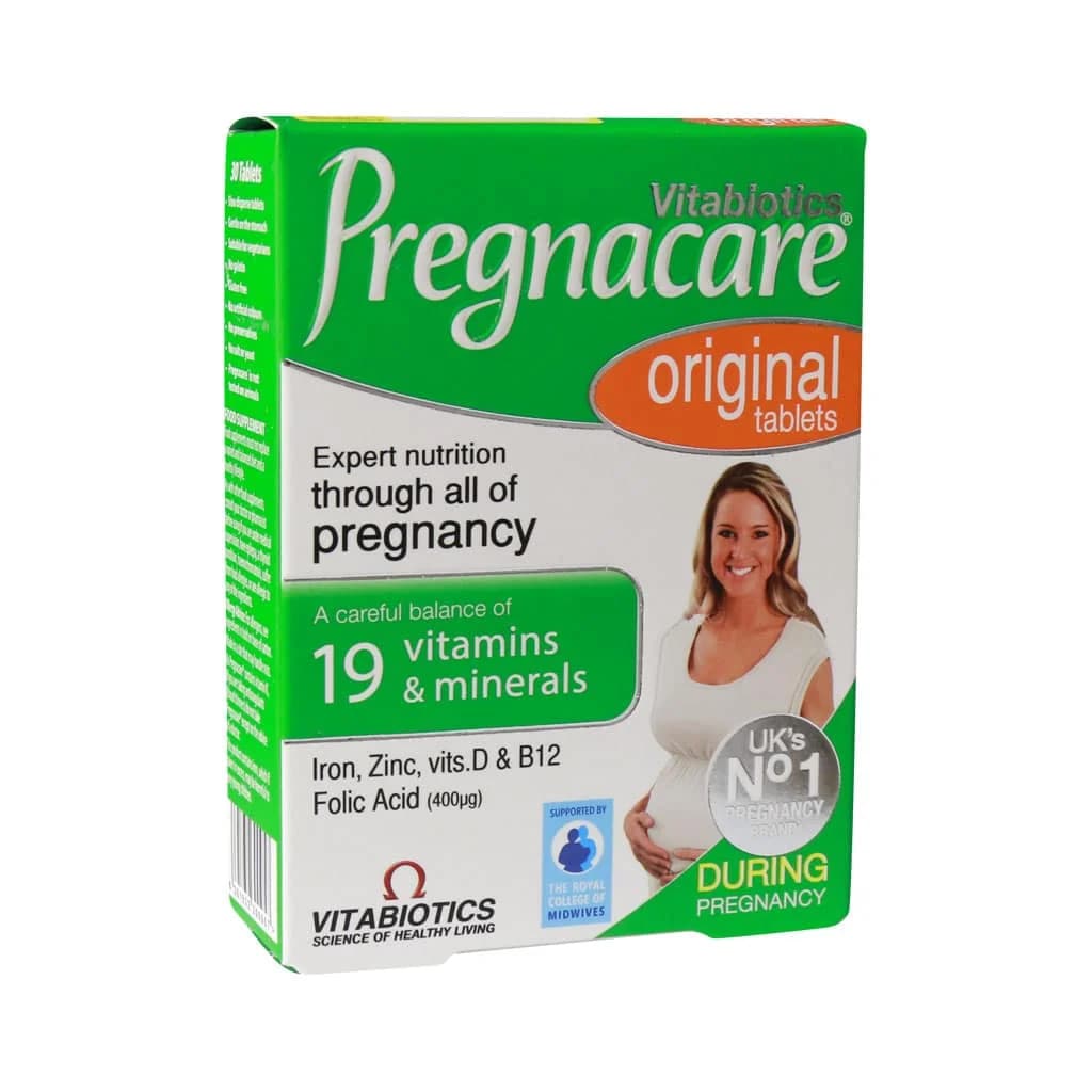 قرص پرگناکر اورجینال ویتابیوتیکس ۳۰ عدد (Vitabiotics Pregnacare Original)