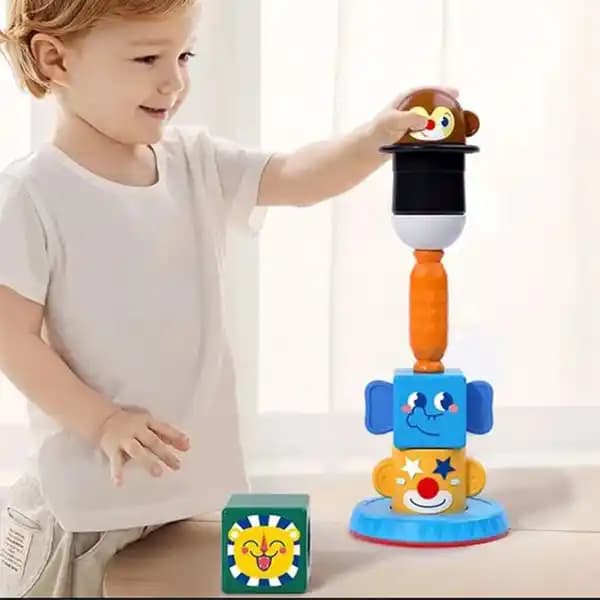 اسباب بازی برج هوش مگنتی هولی تویز HUILE TOYS — تصویر ۵