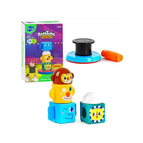 اسباب بازی برج هوش مگنتی هولی تویز HUILE TOYS — تصویر ۴