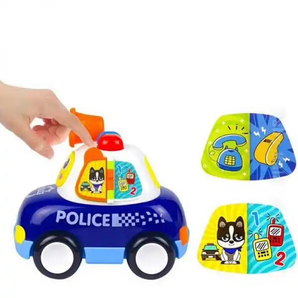 اسباب بازی موزیکال طرح ماشین پلیس برند هولی تویز HOLA TOYS — تصویر ۵