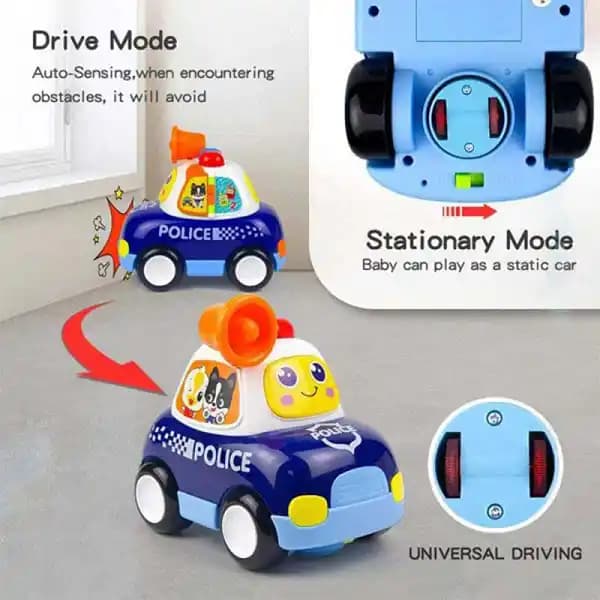 اسباب بازی موزیکال طرح ماشین پلیس برند هولی تویز HOLA TOYS — تصویر ۴