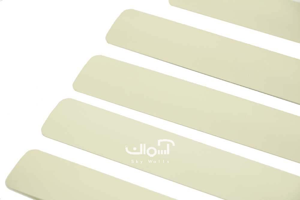 پرده کرکره فلزی کرمی کد 4016 — تصویر ۲