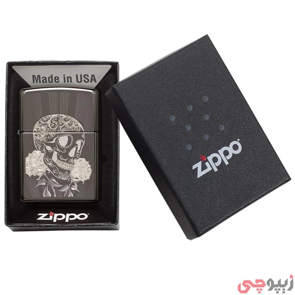 فندک زیپو اصل کد 29883 – Zippo Fancy Skull Design — تصویر ۶