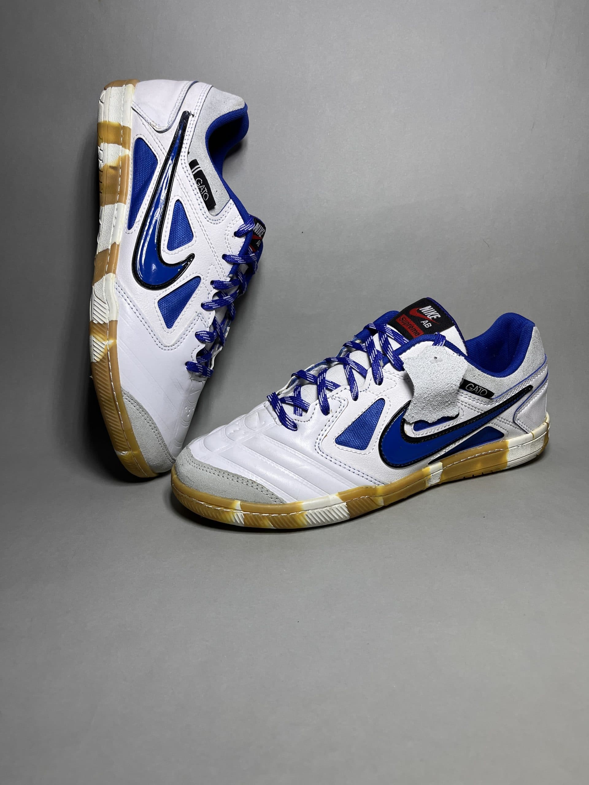 کفش سالنی نایک گتو اس بی سفید آبی P سایز 40 تا 45 — تصویر ۲