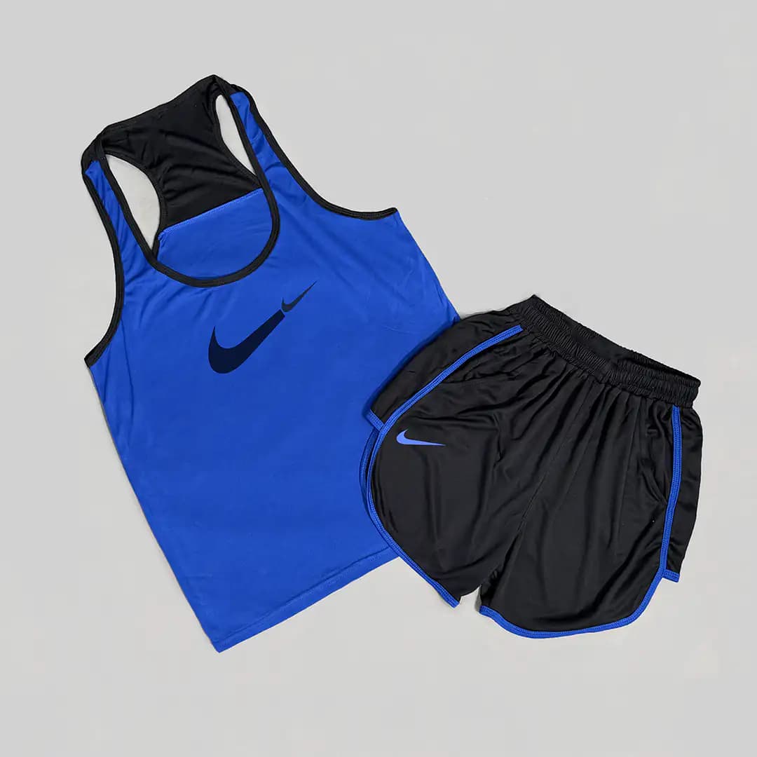 ست ورزشی پکیج مردانه نایک | رکابی + شلوارک + مچ بند + شیکر + جوراب NIKE — تصویر ۶
