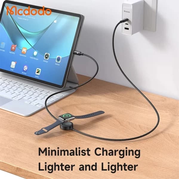 کابل شارژ دو سر تایپ سی و شارژر اپل واچ مک دودو Mcdodo CA-2580 توان ۶۰ وات طول ۱.۵ متر — تصویر ۷