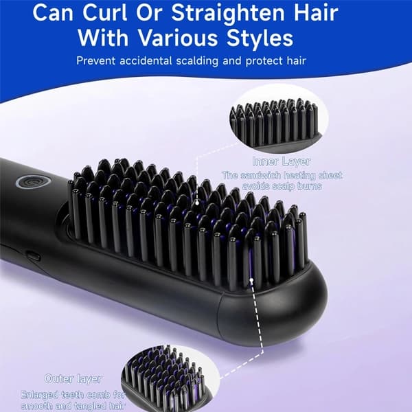 برس حرارتی شیائومی Xiaomi BOMIDI Cordless Hair Straightener HB3 با پایه شارژ — تصویر ۶