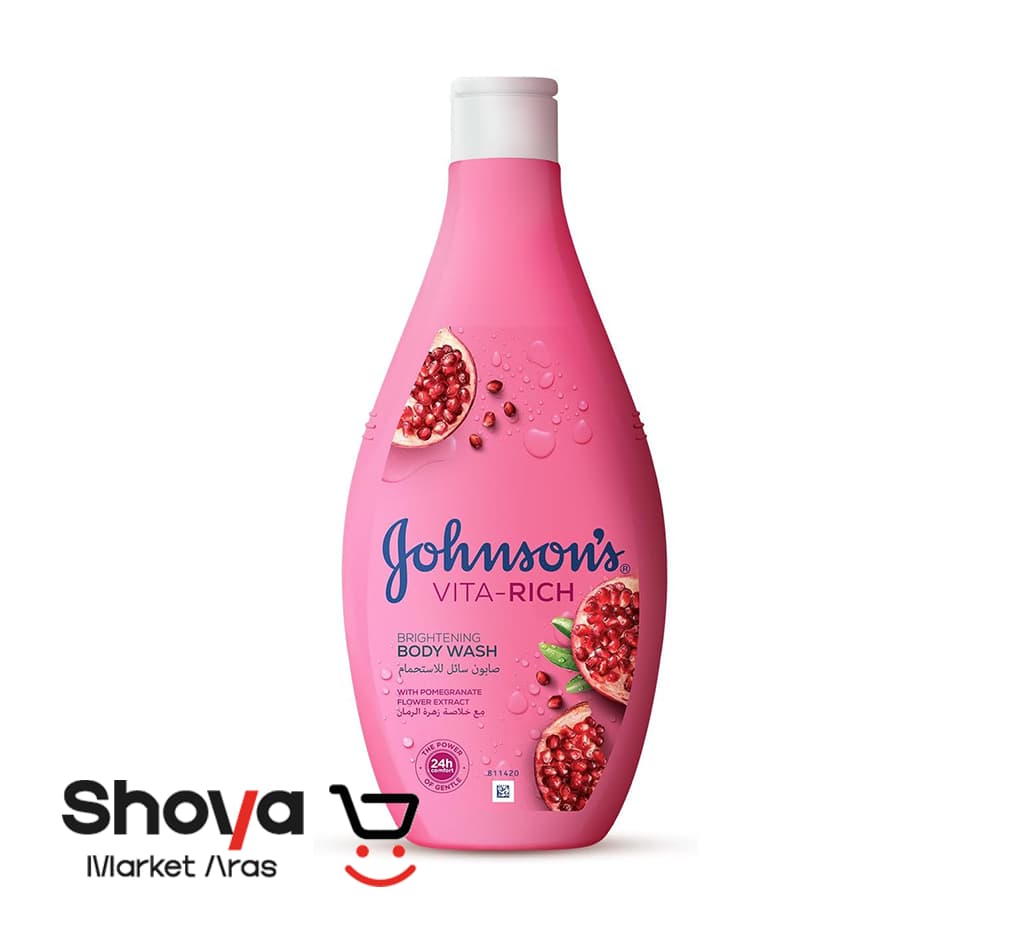 شامپو بدن جانسون Johnson’s مدل Vita-Rich Brightening حاوی عصاره انار 750 میلیلیتر