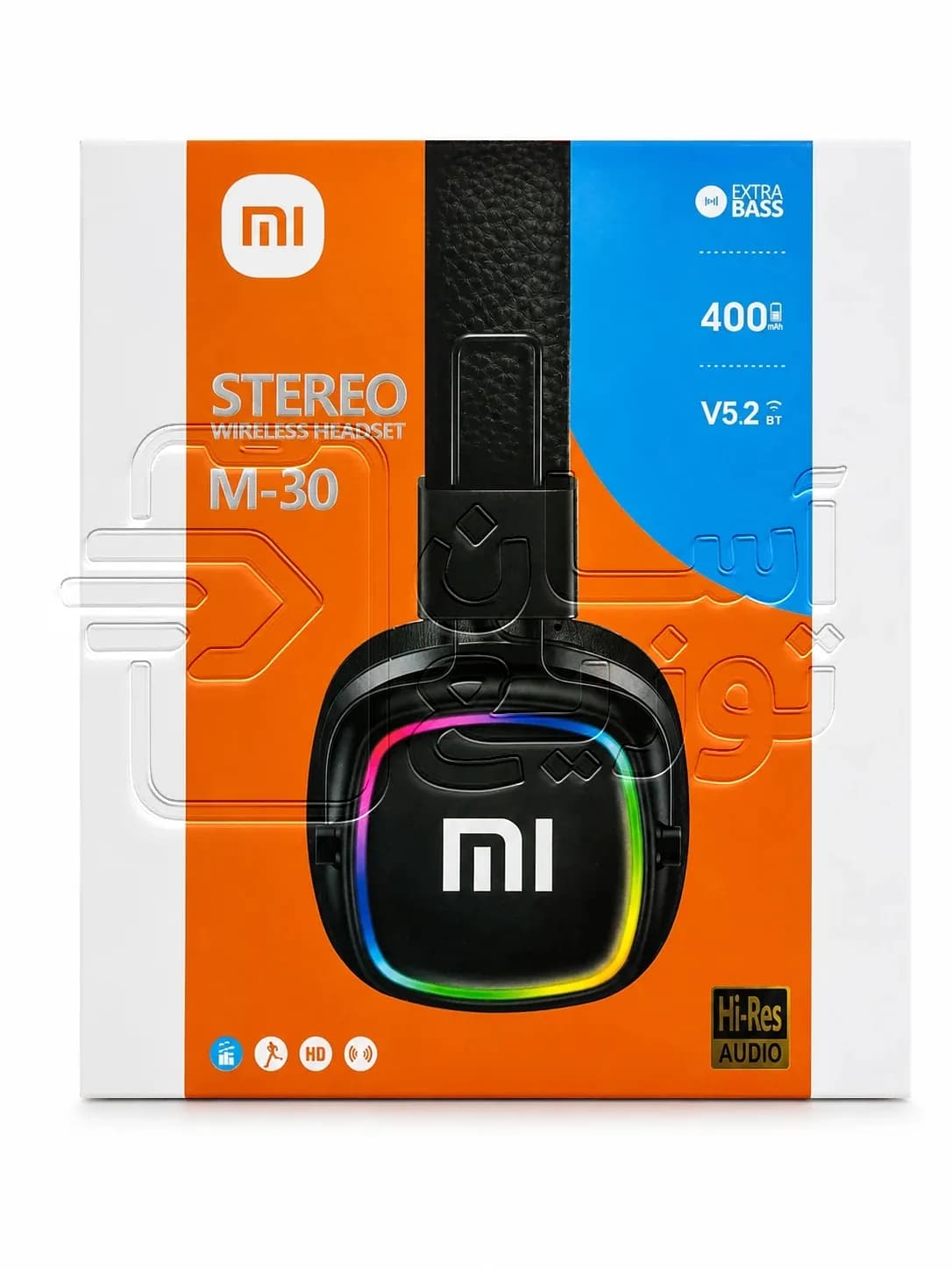 هدست RGB شیائومی مدل xiaomi stereo wireless headset model M-30 — تصویر ۴