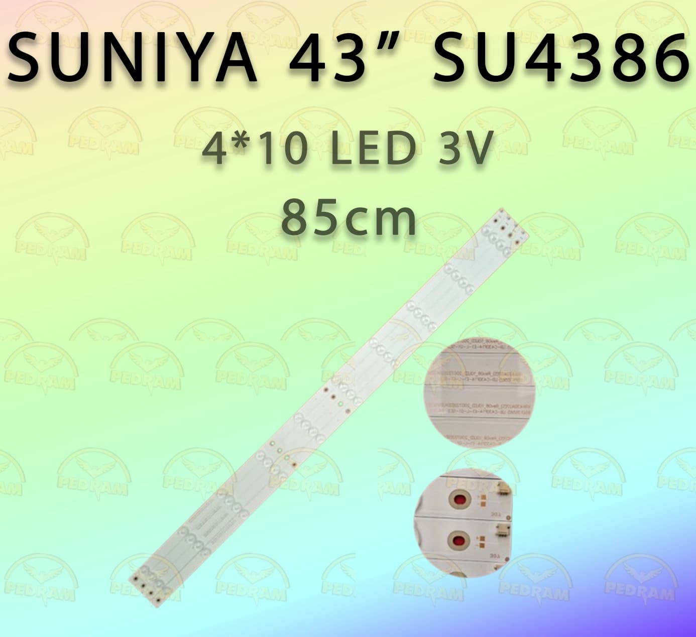 بک لایت سونیا 43 اینچ مدل SU4387 – SU4386