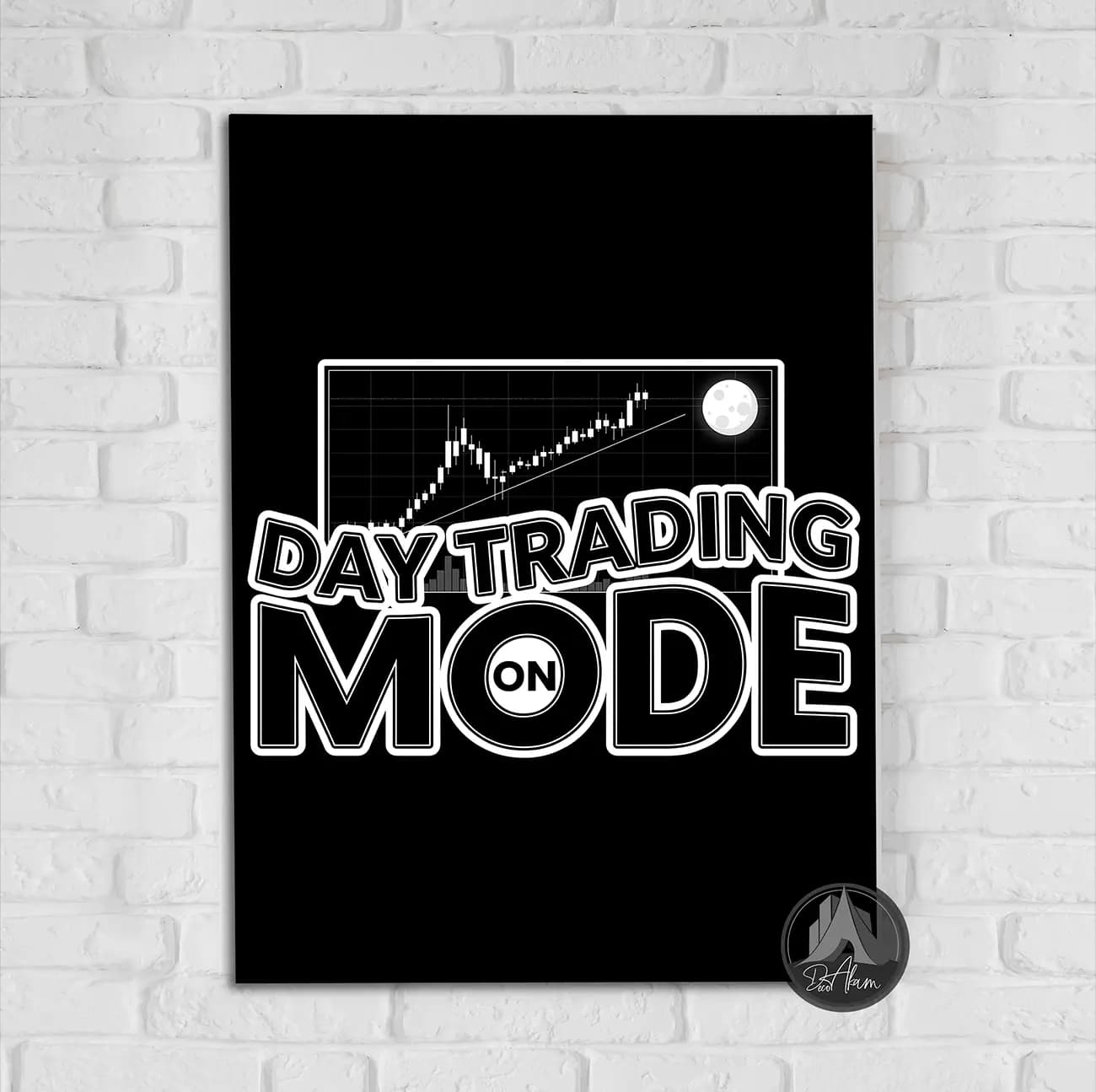تابلو ترید Day Trading Mode کد DA-(1403) | دکور معاملهگری