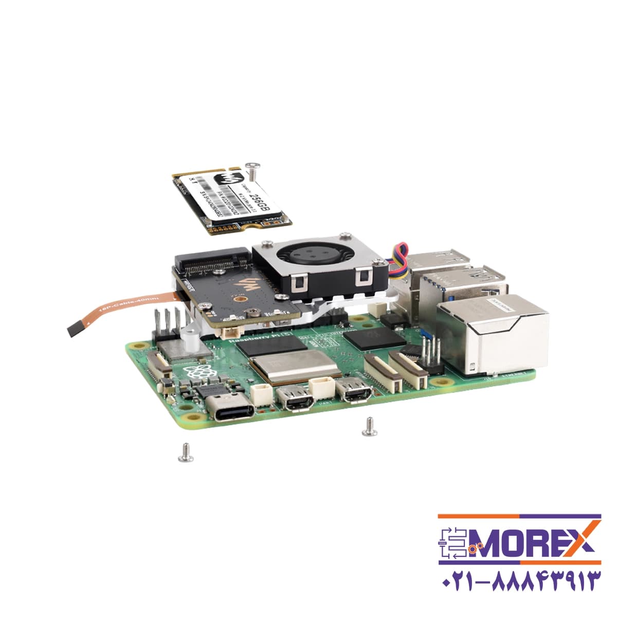 برد آداپتور ویوشیر | WAVESHARE مدل PCIe TO M.2 Board (E) مناسب برای رزبری — تصویر ۴