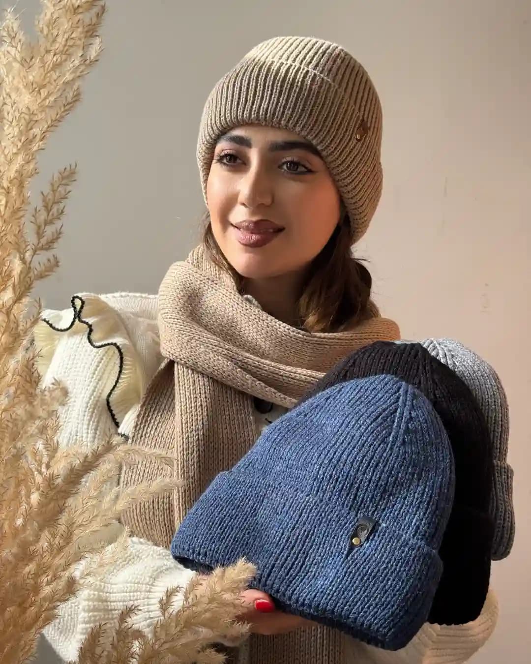 شال و کلاه بافت اسپرت 128051