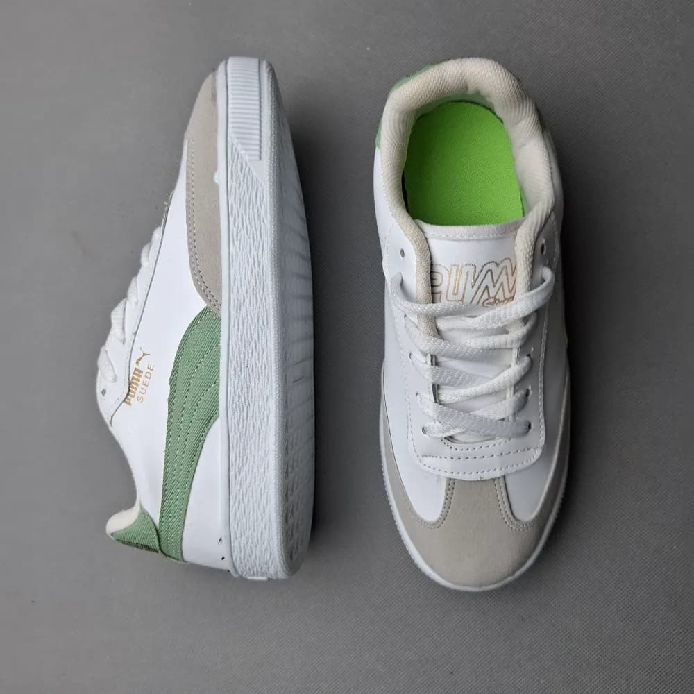 کتونی پوما زنانه (puma) سفید سبز — تصویر ۴