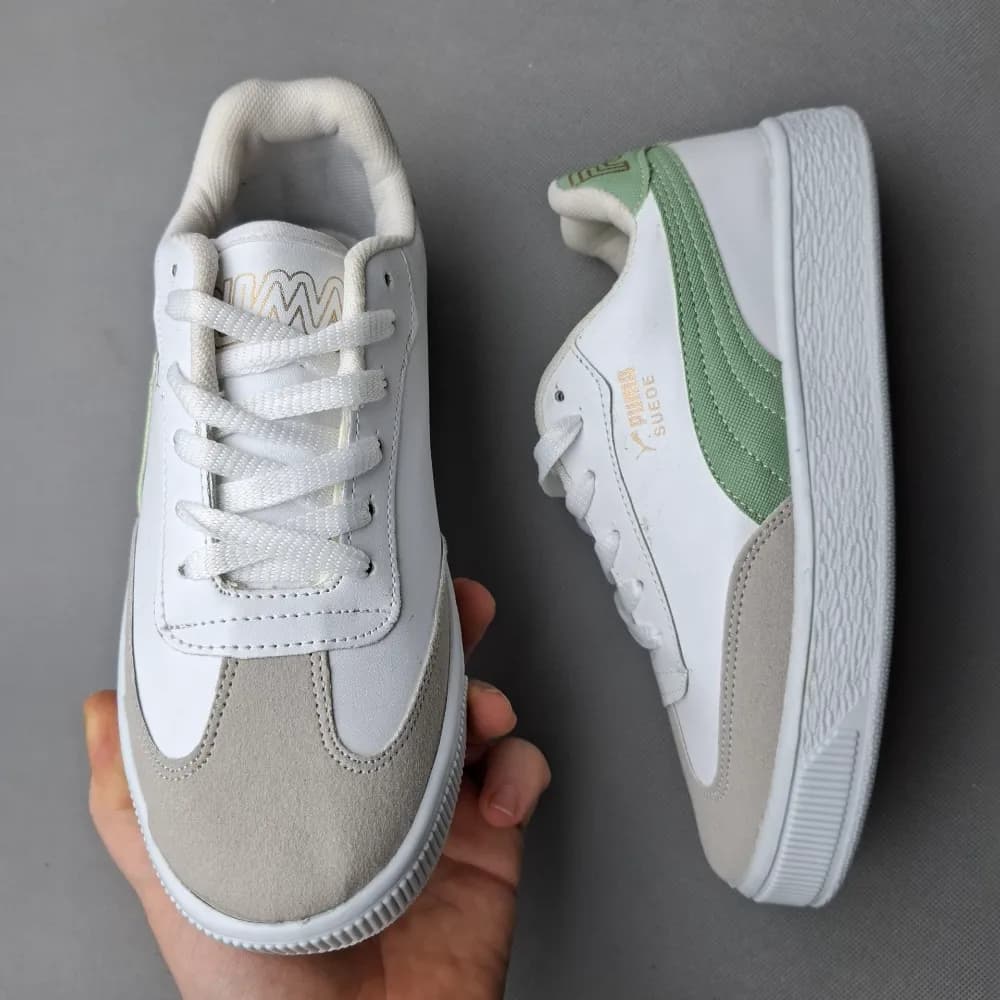 کتونی پوما زنانه (puma) سفید سبز — تصویر ۲
