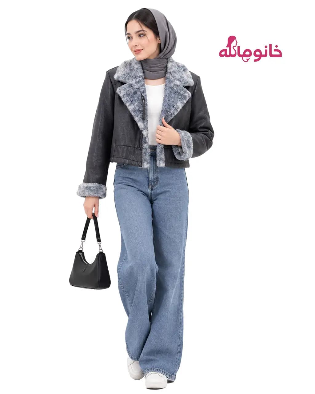 كت چرم دخترانه 70114 یقه انگلیسی آستر پولیشی