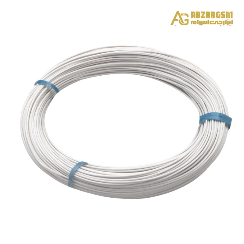 سیم افشان سایز 1×0.25 سفید حلقه 100 متری — تصویر ۲