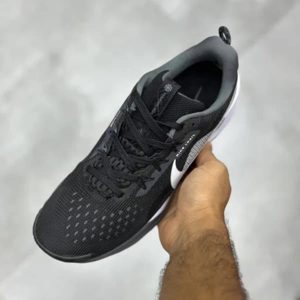 نایک ریکت پگاسوس تریل ۵ مشکی سفید طوسی Nike React Pegasus Trail 5 — تصویر ۳